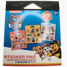 Nickelodeon Paw Patrol Sticker Pad 102 3 Designs Kids Crafts Party Favor