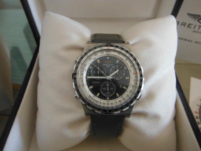 BREITLING NAVITIMER 1884 VINTAGE BLU BIANCO GRIGIO CINTURINO IN PELLE | eBay