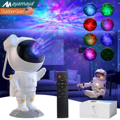 Astronaut Night Light Lamp Starry Galaxy Projector Space Nebula Star w/Remote