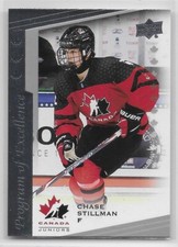 21/22 UPPER DECK TEAM CANADA JUNIORS PROGRAM OF EXCELLENCE Chase Stillman #116