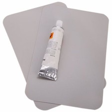 2pcs Gray PVC+Glue 20*12cm Hypalon Patch Infl...