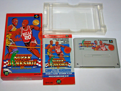 Super Dunk Shot Super Famicom SFC Japan import Boxed + Manual US Seller