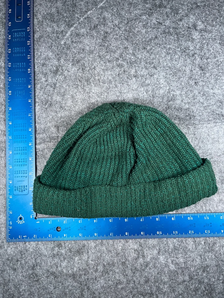 The North Face Beanie Toque 成人均码蓝绿色针织丙烯酸棉衬里滑雪 — 第 4/4 张图片
