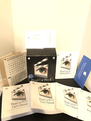 Apple Final Cut Pro 3 ACADEMIC (M8563Z/A) w/2 Licenses Complete W/Box
