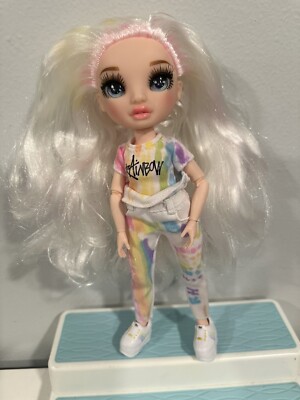 Rainbow High Color And Create Blue Eyes Doll Shoes Clothes Lot