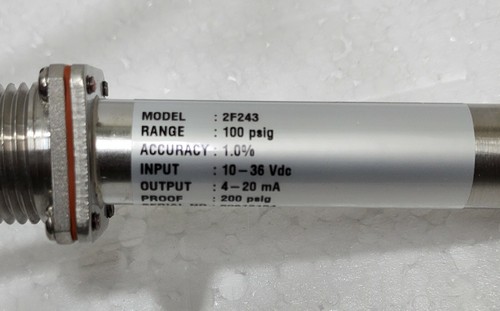 ASHCROFT K17M0242C1 GRAINGER 2F243 100psi PRESSURE TRANSMITTER 4-20mA - Picture 4 of 5