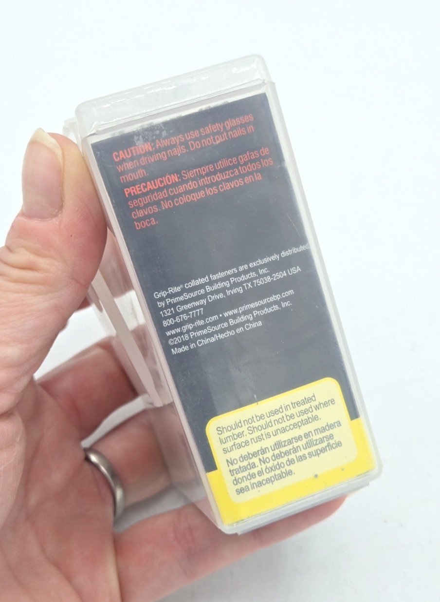 Grip-Rite 2-1/2" 16ga Straight ElectroGalvanized Finish Nails ***1,000ct***