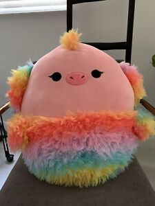 Squishmallow Elda The Peacock/Emu/Ostrich Rainbow 16 Inch Kellytoy Soft Plush | eBay