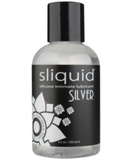 Sliquid Silver Silicone Lube Glycerine & Paraben Free 4.2 Oz