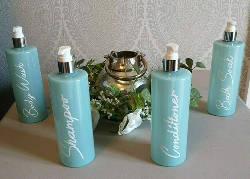 Mrs Hinch inspirierte personalisierte Pumpflaschen Badezimmer Set Shampoo Küche - Bild 10 von 12