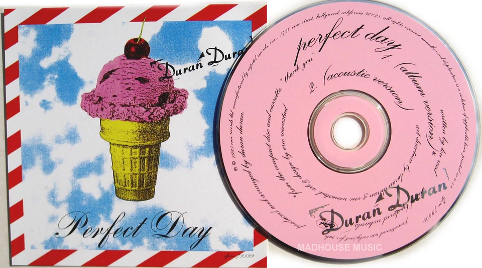 DURAN DURAN CD Perfect Day USA PROMO 2 Track w/ Sticker MINT / UNPLAYED - Image 2 of 4
