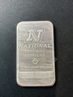 Vintage 1 Troy Oz .999 Fine Silver Bar National Refiners Ounce Rare (B)