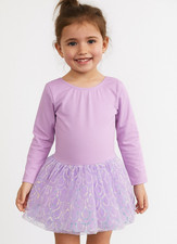 Girls Purple Dance Leotard Dress Sparkle Tulle Tutu Skirt Size XXL
