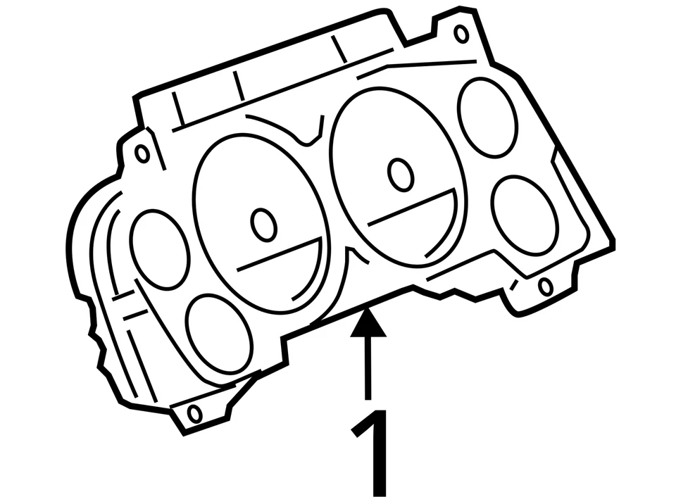 Grupo de velocímetro MPH mercado de EE. UU. compatible con 12-14 Silverado 2500 585570 22838400 Foto 4 de 4