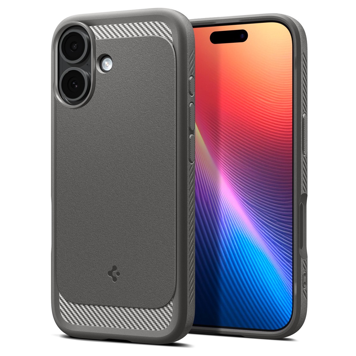 Spigen iPhone 17e / iPhone 16e Case [Spigen Premium Kwaliteit] Tough Armor (AI) MagFit hoesje, Compatibel met MagSafe accessories -Gunmetal
