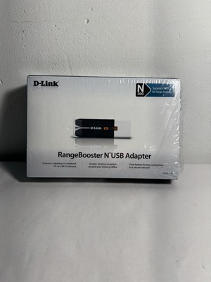 D-Link DWA-140 Range Booster N USB Wi-Fi Wireless Adapter BNOP