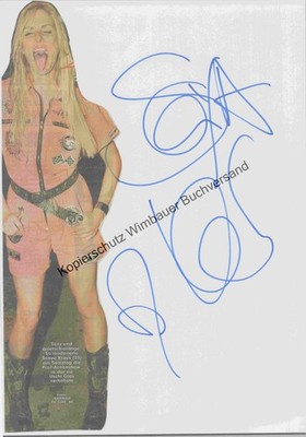 Original Autogramm Sonya Kraus /// Autogramm Autograph signiert signed si 283870
