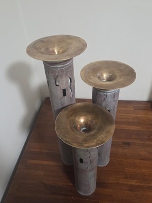 Thomas Roy Markusen Copper Candle Holder Set of 3