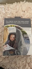 Cozy Cover Original Outdoor Infant Carrier Cover Sharkskin Gray/White NEW