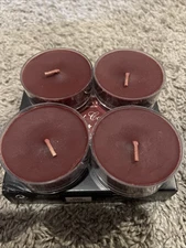 Partylite Currant Casanova Forbidden Fruits Large Tealights 2.5 Inch Diam NOS