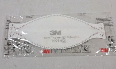 3M Aura 1870+ N95 Particulate Respirator Surgical Face Mask 120 Qty FREE SHIP