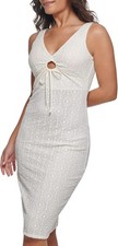Guess Geo Dress, White - Womens Size 12