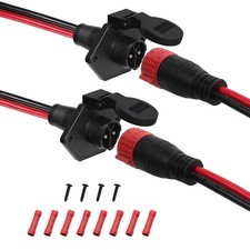 Trolling Motor Plugs 12V/24V/36V/48V 50A 2-Wire 8 Gauge Quick Connect Set