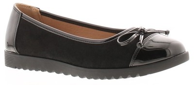 Platino flache Damenschuhe Bally Slipper schwarz Mikrofaser UK-Größe