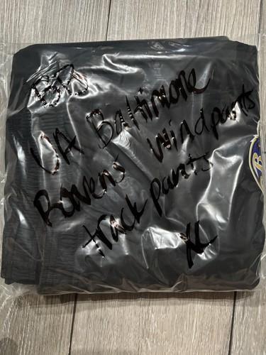 Under Armour Baltimore Ravens Warmup Windbreaker Pants. Mens XL. Black. - Picture 11 of 11