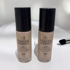 2 x Milani CONCEAL  PERFECT 2 in 1 Foundation  Concealer  00B LIGHT 1 fl oz