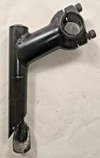 High-Rise Quill Stem 22.2mm x 25.4mm – 65mm Reach, 90mm Height, Black – Vintage