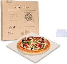 12" X 12" Pizza Stone Square Baking Stone | Premium Cordierite Pizza Grilling St
