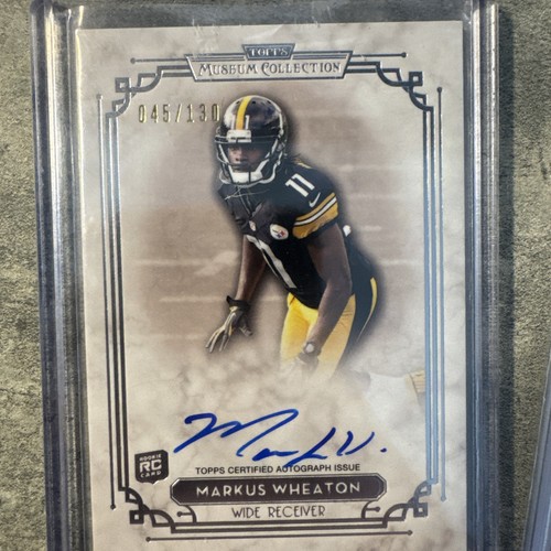 Markus Wheaton 2013 Topps Museum Collection 3 Card Rookie Auto Lot Emerald 1/1 - Picture 8 of 8