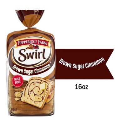  New Pepperidge Farm BROWN SUGAR CINNAMON Thick Slice Bread Breakfast Soft 16oz