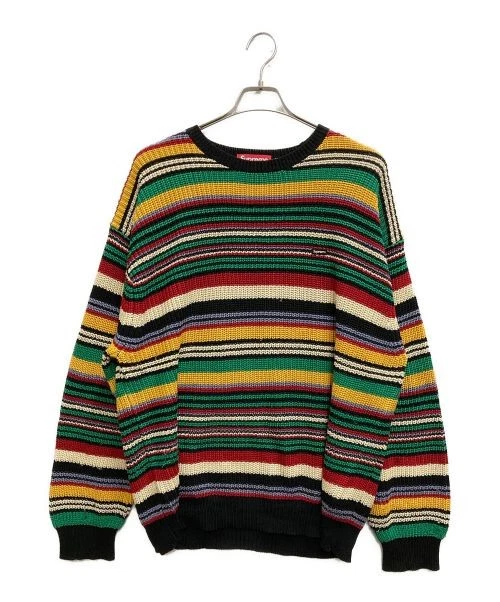 Pull côtelé logo petite boîte L Supreme