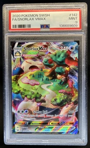 2020 Pokemon SWSH Snorlax Holo #142/202 PSA 9