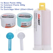 SANDENT VPS Dental Putty Impression Material Set Putty 800g + 50ml Wash