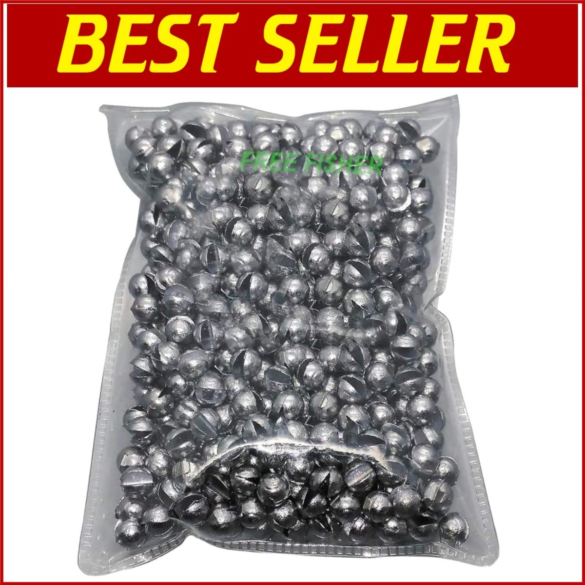 500Pcs Removable Fishing Split Shot Sinkers for Fresh and