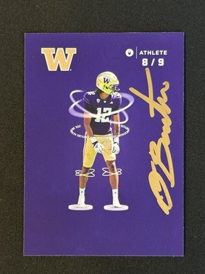 Denzel Boston Onit 2023 Nine Series Auto Washington Huskies Gold Ink Auto