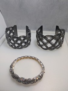Three separate Cuff Bracelets