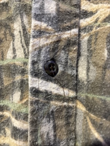 🔥🔥Vintage VTG Camo Shirt Mens XL Mossy Oak Green Brown Button Up 27 x 30 - Picture 7 of 7