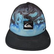 Quiksilver Snapback Trucker Hat Multicolor One Size Adjustable Outdoor Mesh Back
