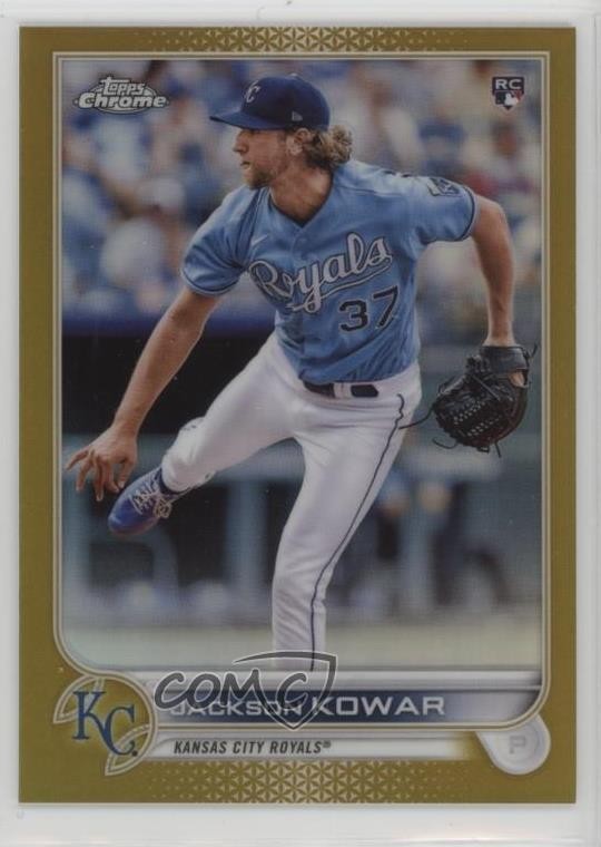 2022 Topps Chrome Gold Refractor 49/50 Jackson Kowar #188 1lw4