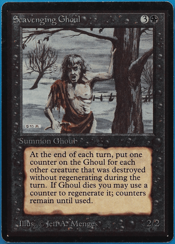 Scavenging Ghoul Beta NM Black Uncommon MAGIC MTG CARD (ID# 494376) ABUGames - Picture 1 of 2