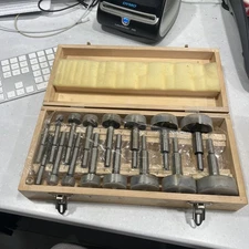 16 Pcs Forstner Woodworking Drill Bit Set Boring Hole Saw Cutter Wood Tool