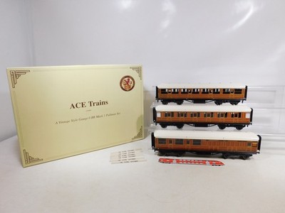 ACE Trains Spur 0 Set Blech Personenwagen Pullman BR Mark 1 LNER sg+OVP #EJ52-6