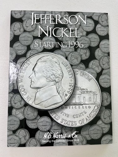 Jefferson Nickel Collector Album 1996-2019 State Quarters Coin Book
