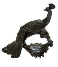 Reed & Barton 1824 Collection Silver Plate Peacock Napkin Ring