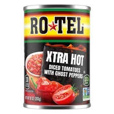 Rotel Xtra Hot Diced Tomatoes with Ghost Peppers