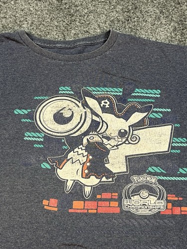 Pokemon World Championships T Shirt Adult XL TCG 2015 Boston Pikachu